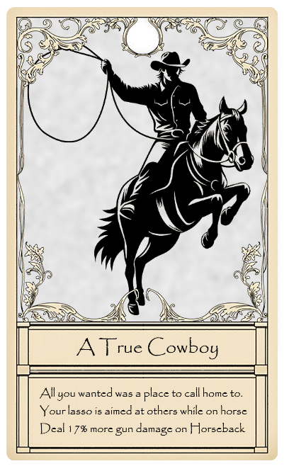 A True Cowboy card art