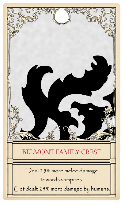 Belmont Family Crest card art