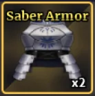 Saber Armor in Sailor Piece