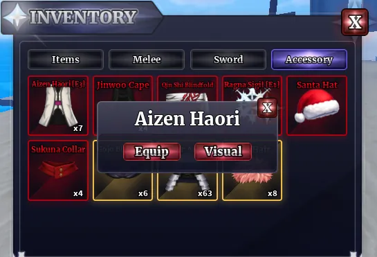 Accessory Vanity in Sailor Piece